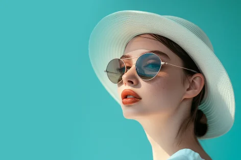 Lady wearing sunglasses